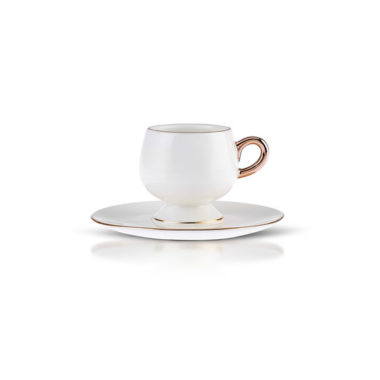 Karaca Hidden Tortoise 2 Kişilik Stoneware Kahve Fincan Takımı 80 ml