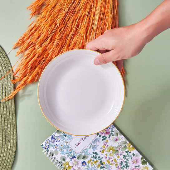 Karaca Elica Turuncu Pasta Tabağı 18 cm
