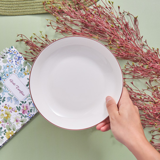 Karaca Elica Kahverengi Çukur Tabak 20 cm