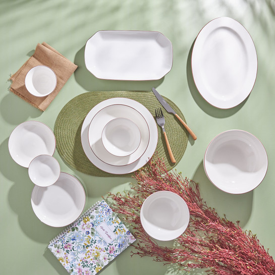 Karaca Elica Kahverengi Pasta Tabağı 18 cm