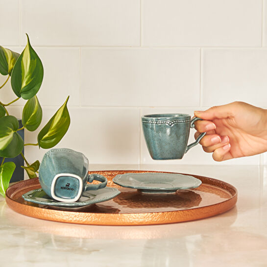 Karaca Umay 2 Kişilik Double Kahve Fincan Takımı 150 ml