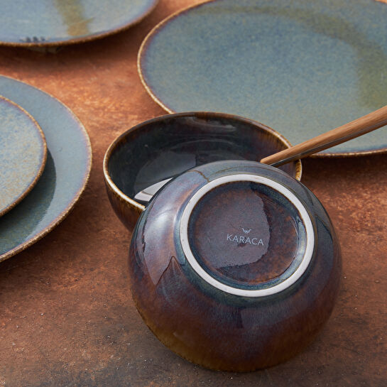 Karaca Reactive Emerald 18 Parça 6 Kişilik Porselen Yemek Takımı