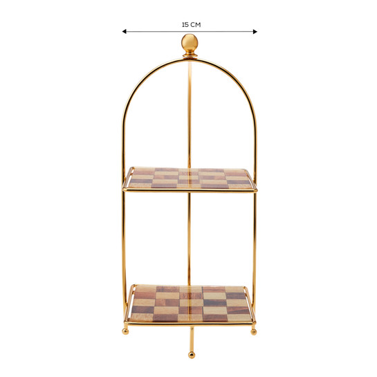 Karaca Check Kare Katlı Kurabiyelik 15 cm