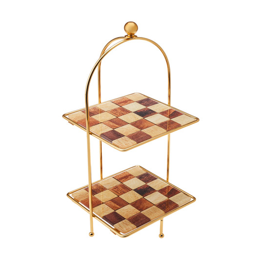 Karaca Check Kare Katlı Kurabiyelik 20 cm