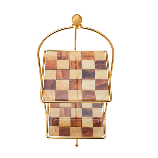 Karaca Check Kare Katlı Kurabiyelik 20 cm