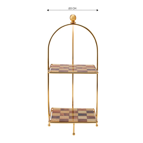 Karaca Check Kare Katlı Kurabiyelik 20 cm