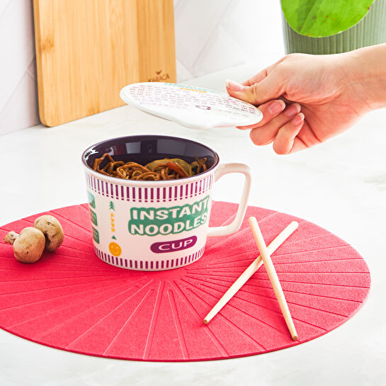 Karaca Mor Senin Sofran Noddle Kupa 580 ml