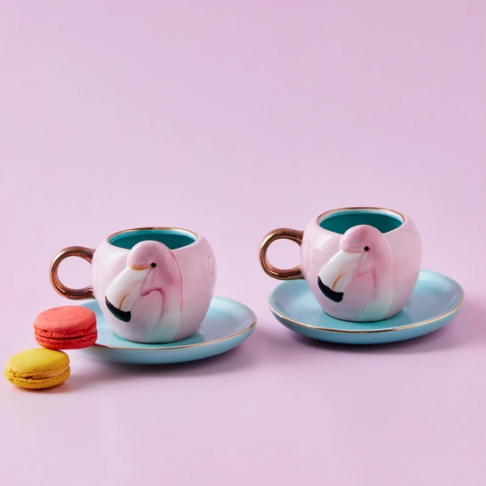 Karaca Flamingo 2 Kişilik Kahve Fincan Takımı 90 ml