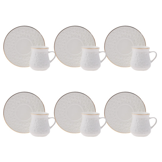 Karaca Nimo 6 Kişilik Kahve Fincan Takımı 90 ml