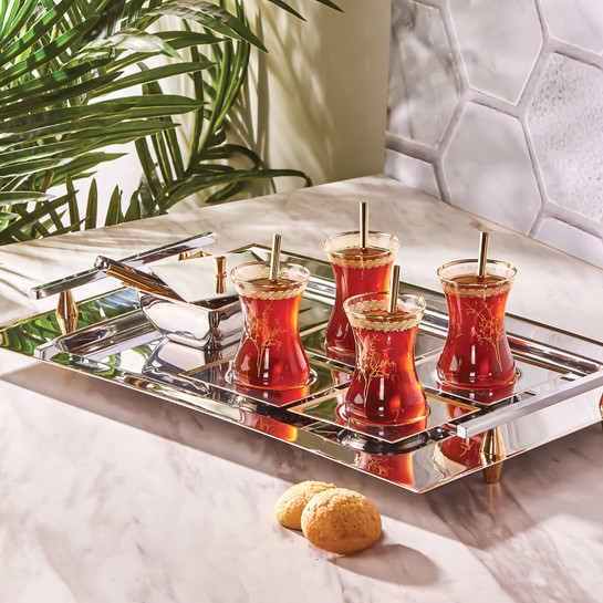 Karaca Grand 40 Parça Çelik Çay Seti