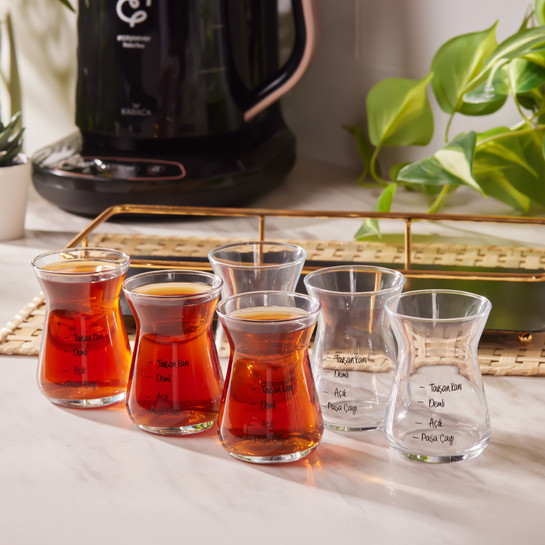 Karaca Tea Style 6lı Çay Bardağı
