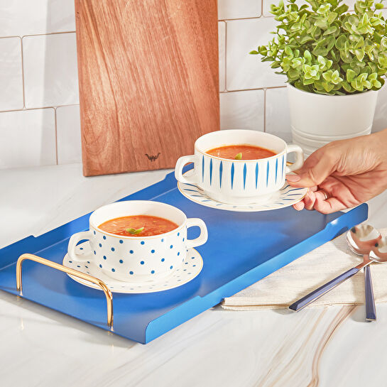 Karaca Milena 4 Parça 2 Kişilik Porselen Çorba/Kase Seti