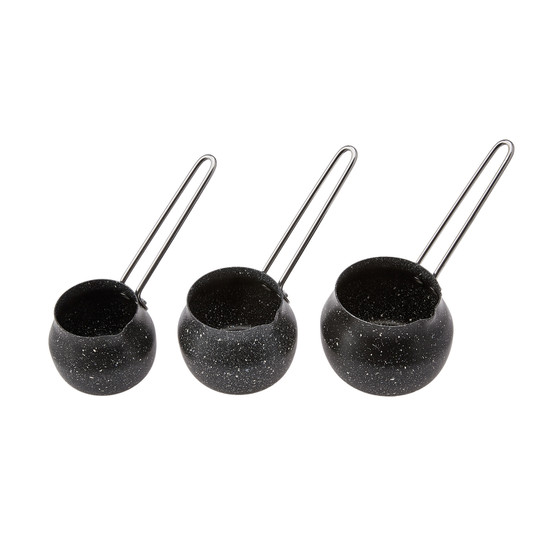 KARACA BİOGRANİT STEEL PLUS CEZVE TAKIMI SİYAH