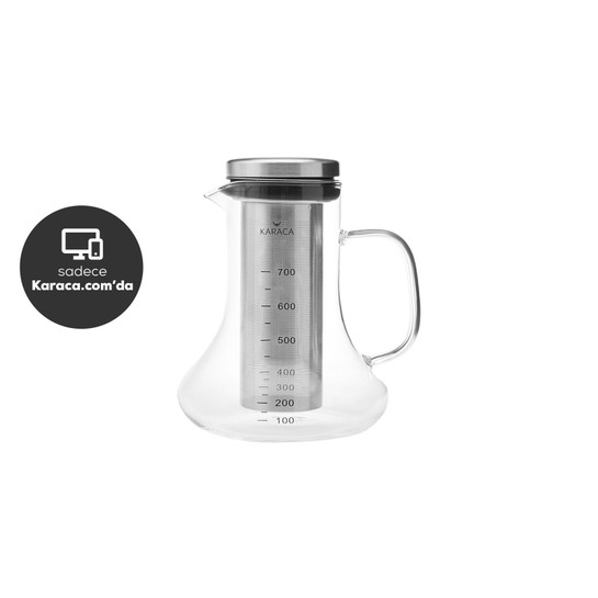 Karaca Azize Cold Brew Borosilikat Cam Kahve Potu 850 ml