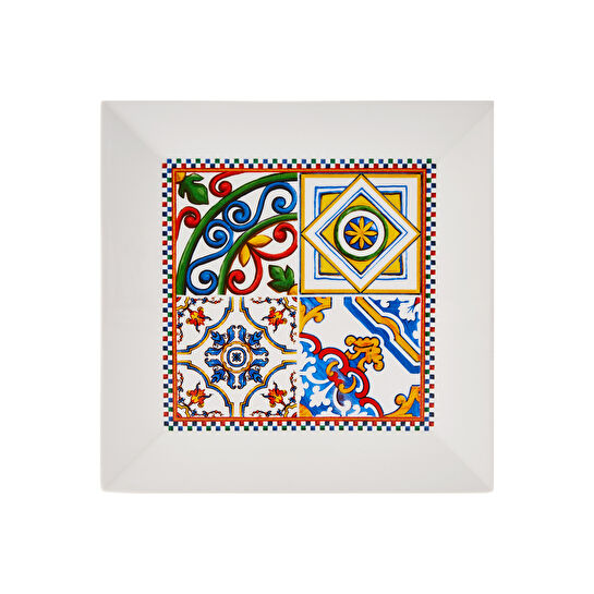 Karaca Milano Porselen 32 Parça 6 Kişilik Kare Kahvaltı/Servis Takımı