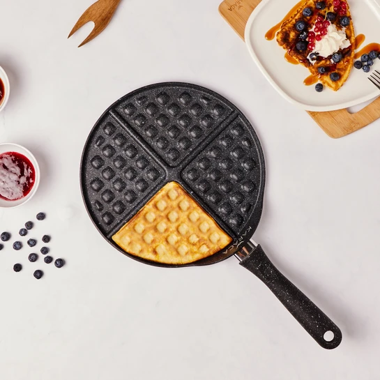 Karaca Biogranit Mutfaksever Waffle Tavası Gray 26cm