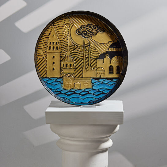 Karaca Home X İst Collection İstanbul Tepsi Siyah 33 cm