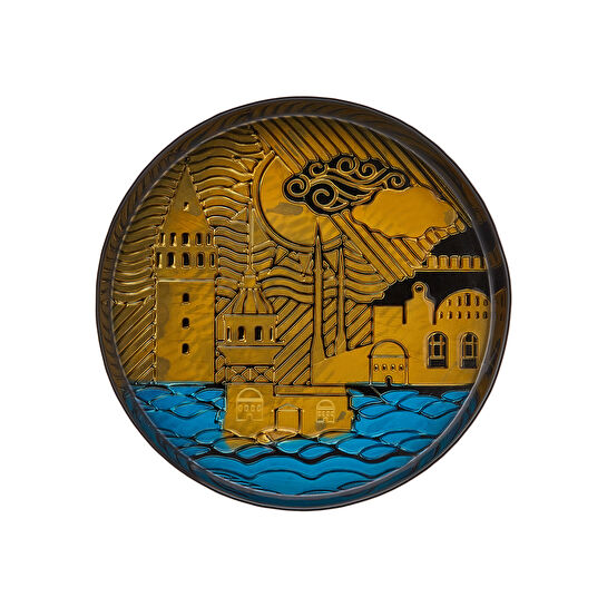 Karaca Home X İst Collection İstanbul Tepsi Siyah 33 cm