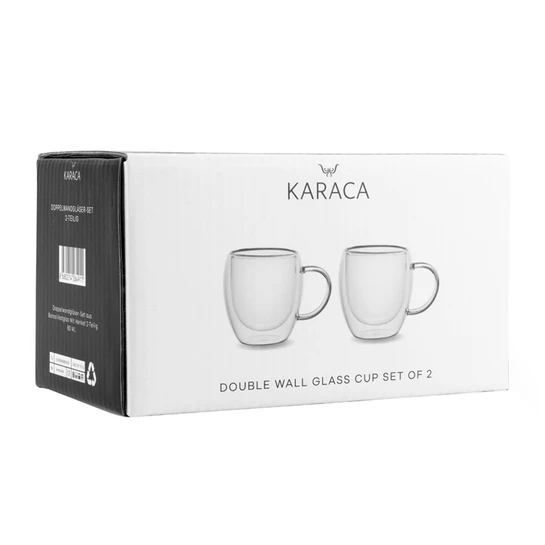 Karaca Çift Cidarlı Borosilikat 2'li Espresso Bardak Seti