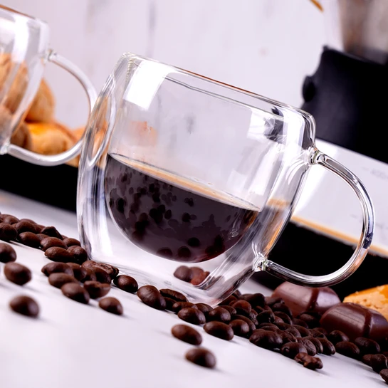 Karaca Çift Cidarlı Borosilikat 2'li Espresso Bardak Seti