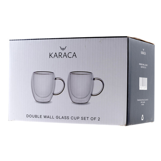 Karaca Çift Cidarlı Borosilikat 2'li Bardak Seti 300 ml
