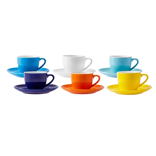 Karaca Rengin 6 Kişilik Espresso Fincan Takımı 80 ml
