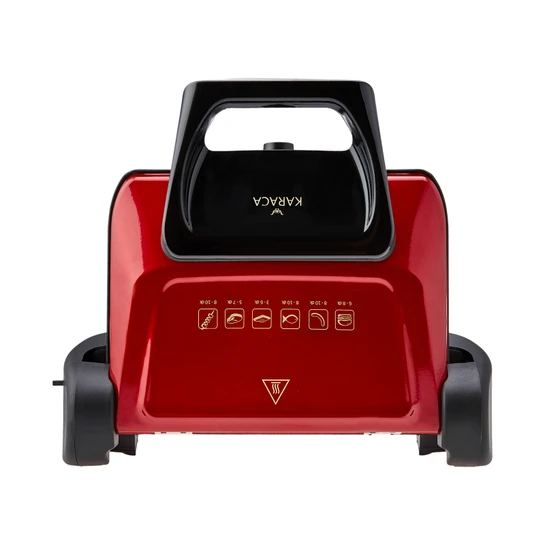 Karaca Future Plus Bio Diamond Antibakteriyel Izgara ve Tost Makinesi Rouge Red