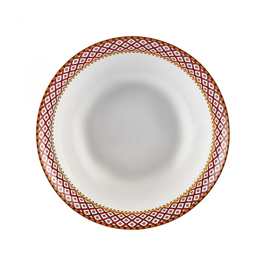 Karaca x Arslantepe Baklava Desen Porselen Bol Kase 23 cm