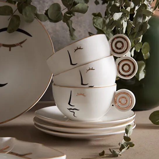 Karaca Visage Porselen 26 Parça 6 Kişilik Porselen Kahvaltı/Servis Takımı