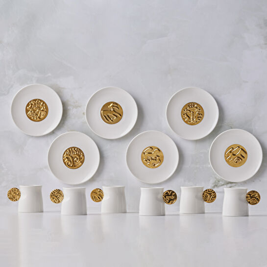 Karaca x Arslantepe 6 Kişilik Kahve Fincan Takımı 75 ml