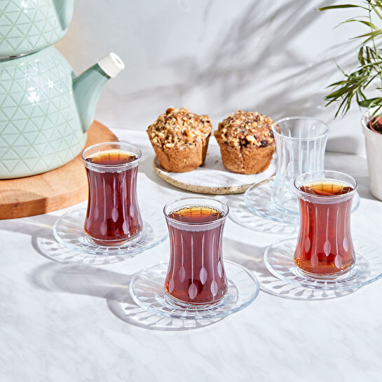 Karaca Vera Kristal 12 Parça 6 Kişilik Çay Seti