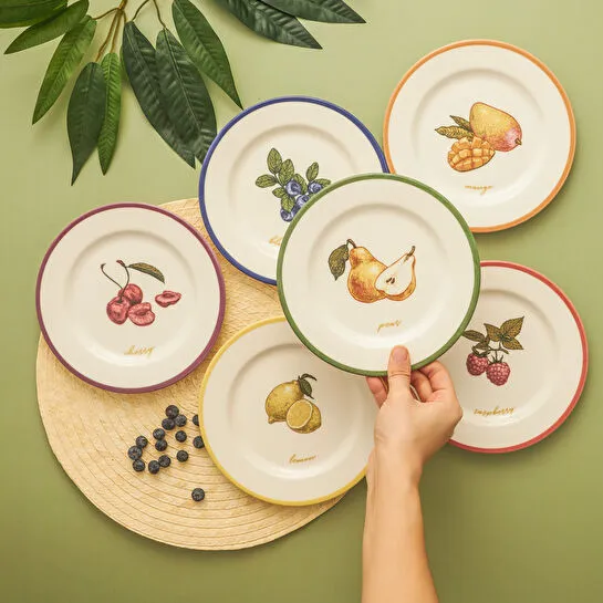 Karaca Fruits 6 Kişilik Pasta Takımı