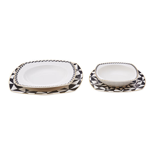 Karaca Triad 24 Parça 6 Kişilik Porselen Yemek Takımı