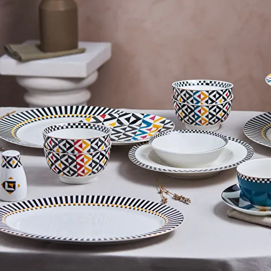 Karaca Game Mavi Çay Fincanı ve Tabağı 220 ml