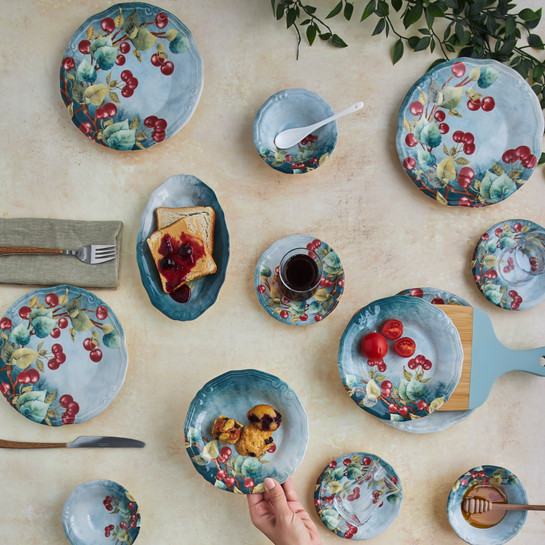 Karaca Cherry 26 Parça 6 Kişilik Stoneware Kahvaltı/Servis Takımı