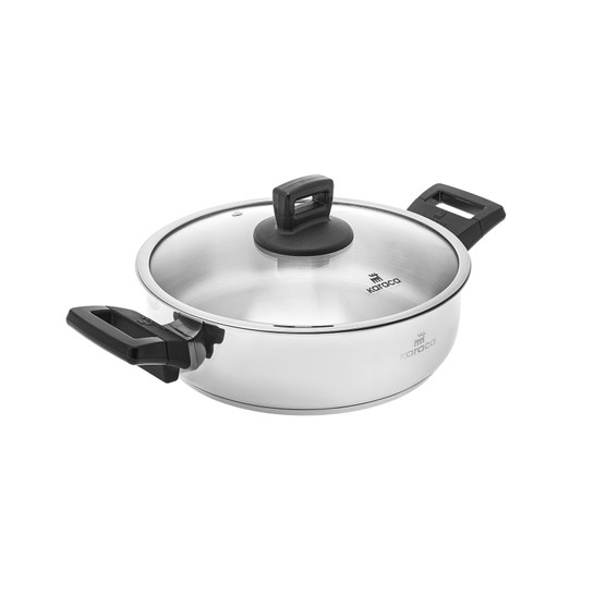 Karaca Senna İndüksiyon Tabanlı Çelik Pilav/Karnıyarık Tenceresi 24 cm 3 Lt