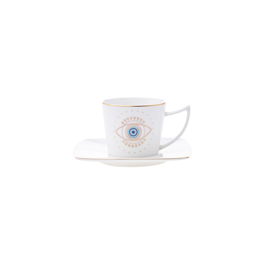 Karaca Eye 6 Kişilik Kahve Fincanı Takımı 80 ml