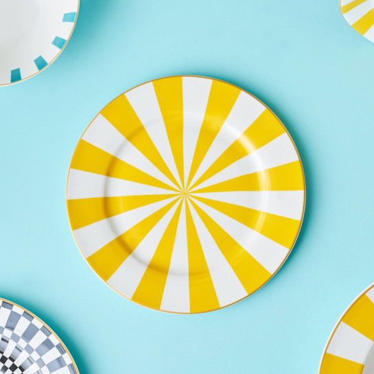 Karaca Circus Sarı Pasta Tabağı 19 cm