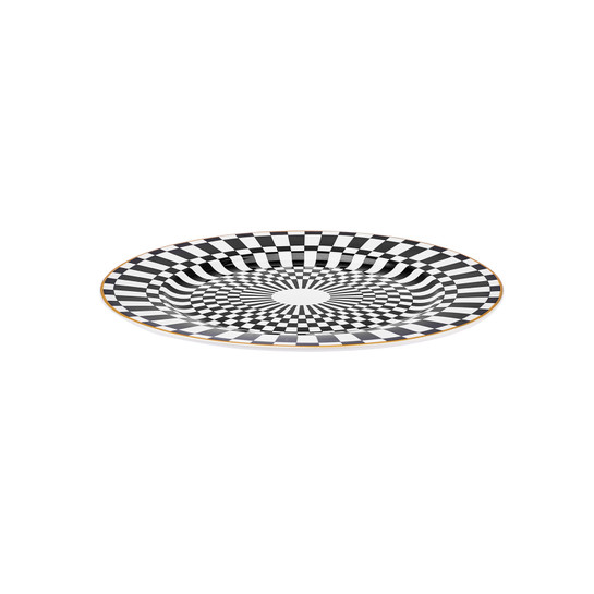 KARACA CIRCUS SİYAH PASTA TABAĞI 19 CM