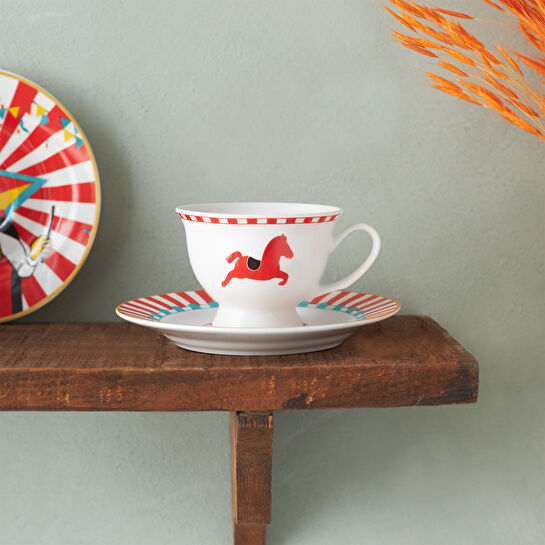 Karaca Circus Tek Kişilik Kahve Fincan Takımı 90 ml