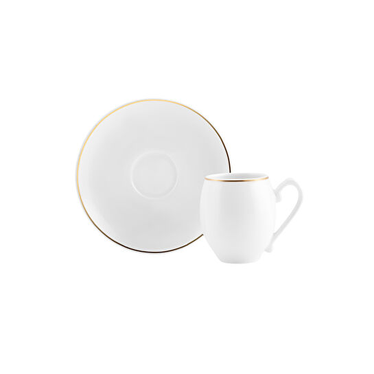 Karaca İznik Beyaz 2 Kişilik Kahve Fincan Takımı 90 ml