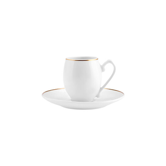 Karaca İznik Beyaz 2 Kişilik Kahve Fincan Takımı 90 ml