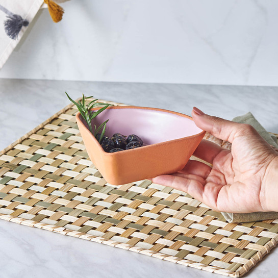 Karaca Baker Pembe Üçgen Kahvaltılık 15 cm