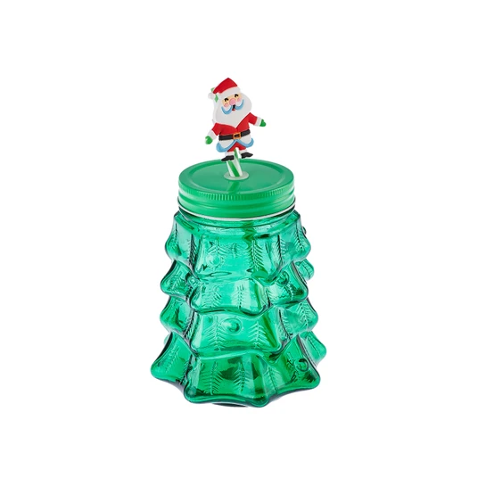 Karaca New Year Tree Kapaklı Yeşil Kupa 550 ml