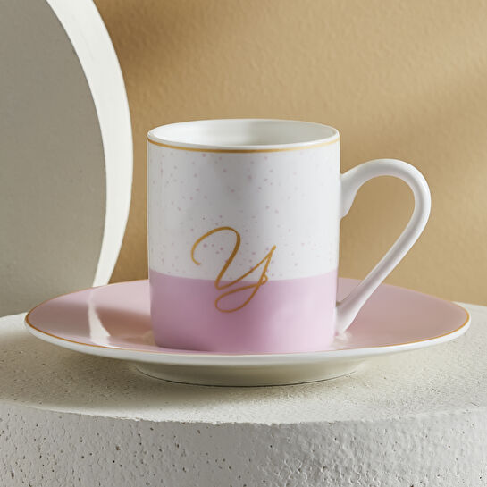 Karaca Y Harfli Tek Kişilik Porselen Kahve Fincanı 100 ml