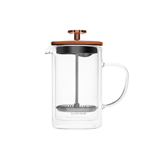 Karaca Pia Çift Cidarlı Borosilikat Cam French Press 800 ml Bronze