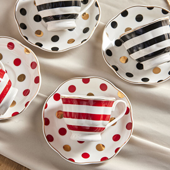 Karaca Jazz 6 Kişilik Kahve Fincan Takımı 80 ml