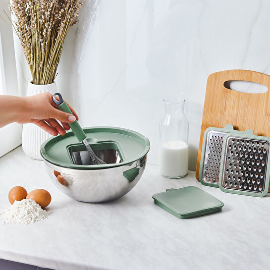 Karaca Ruby Çırpıcı Hediyeli Rendeli Saklama ve Karıştırma Kabı