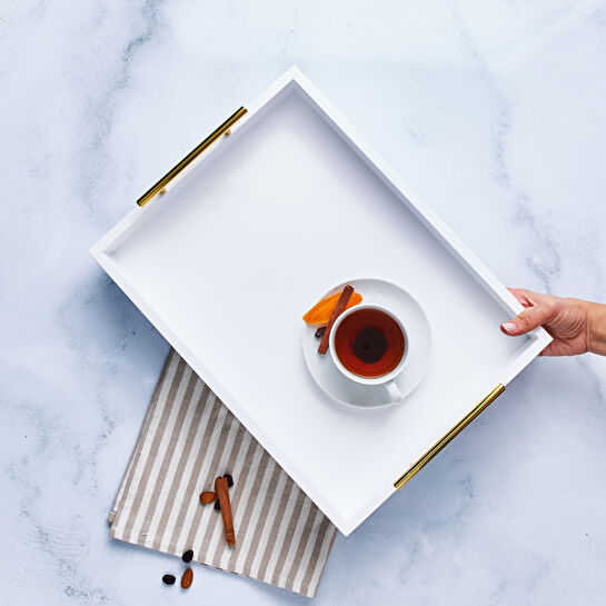 Karaca Pure White Dikdörtgen Tepsi 42 cm