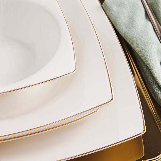 Karaca Tate Porselen 24 Parça 6 Kişilik Yemek Takımı